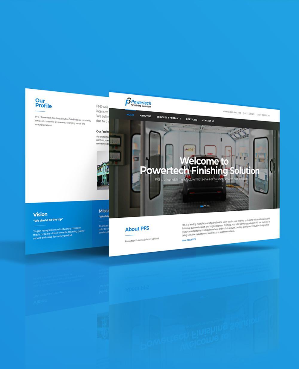 Powertech Finishing Solution Corporate Website